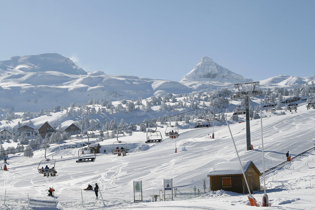 Ski resort in December